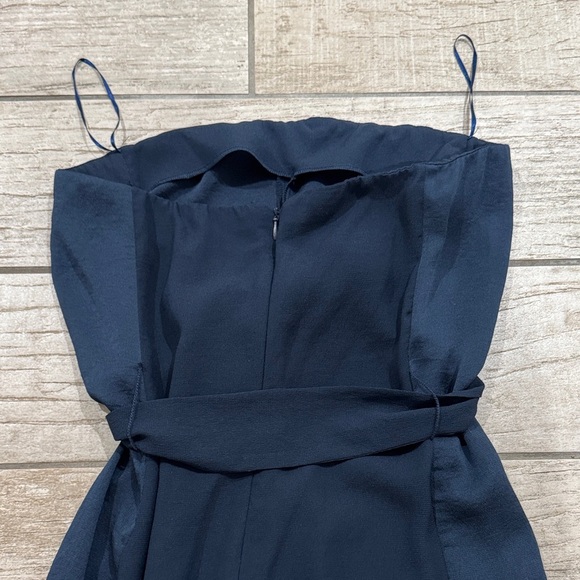 Zara Navy Blue Strapless Jumpsuit - Picture 6 of 6